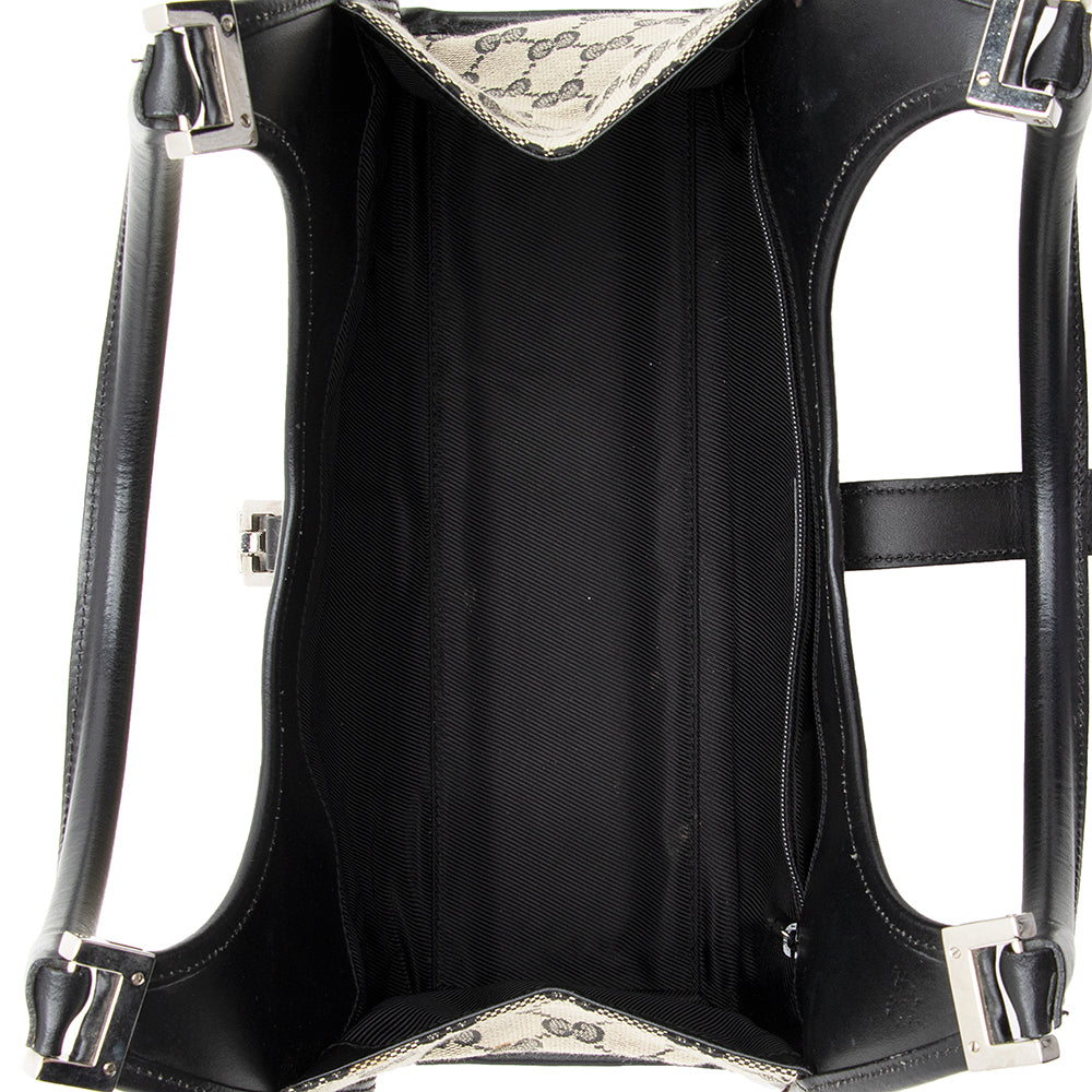 Gucci GG Canvas Bardot Satchel (SHF-18166)