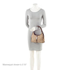 Gucci Vintage GG Canvas Bardot Small Satchel