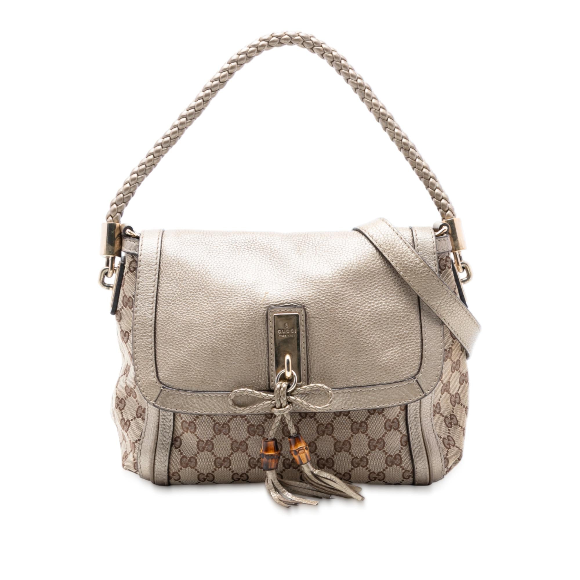 Gucci GG Canvas Bella Flap Satchel