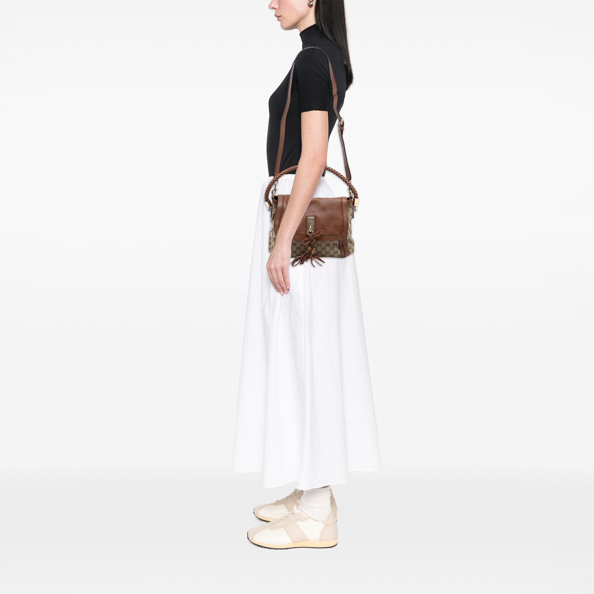 Gucci GG Canvas Bella Flap Satchel