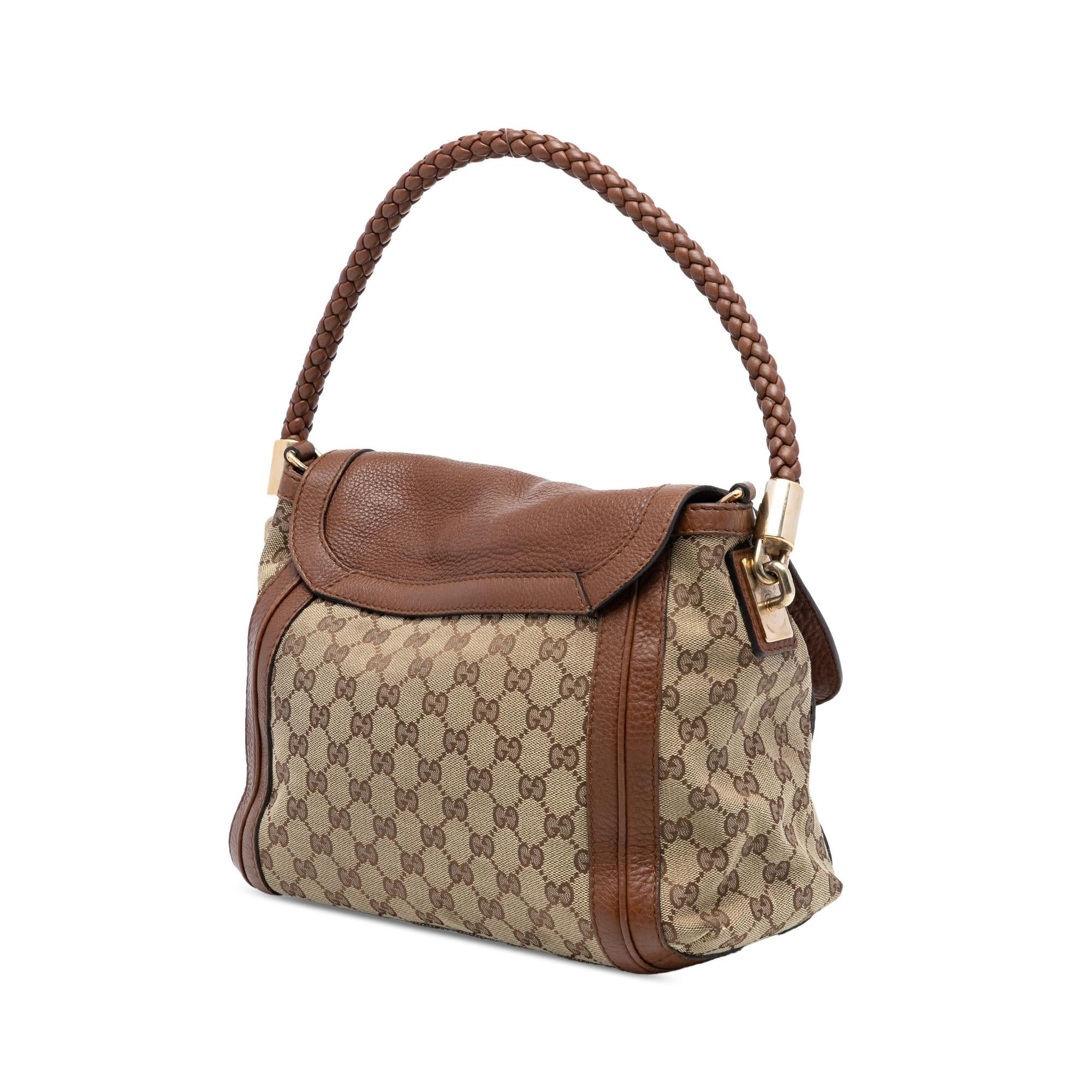 Gucci GG Canvas Bella Flap Satchel