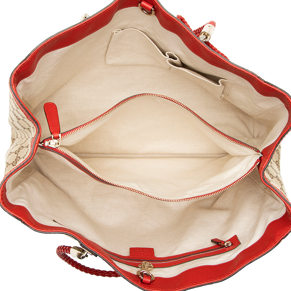 Gucci GG Canvas Bella Medium Tote - FINAL SALE (SHF-19449)