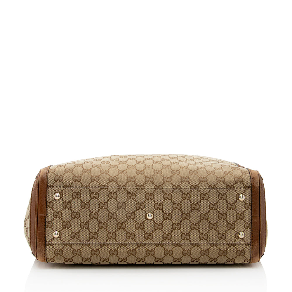 Gucci GG Canvas Bella Medium Tote (SHF-19775)