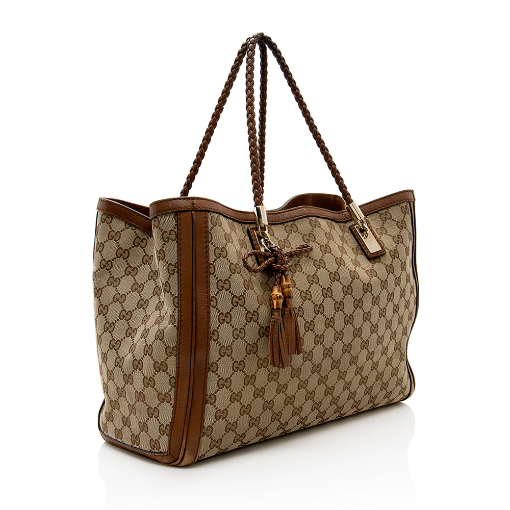 Gucci GG Canvas Bella Medium Tote (SHF-19775)