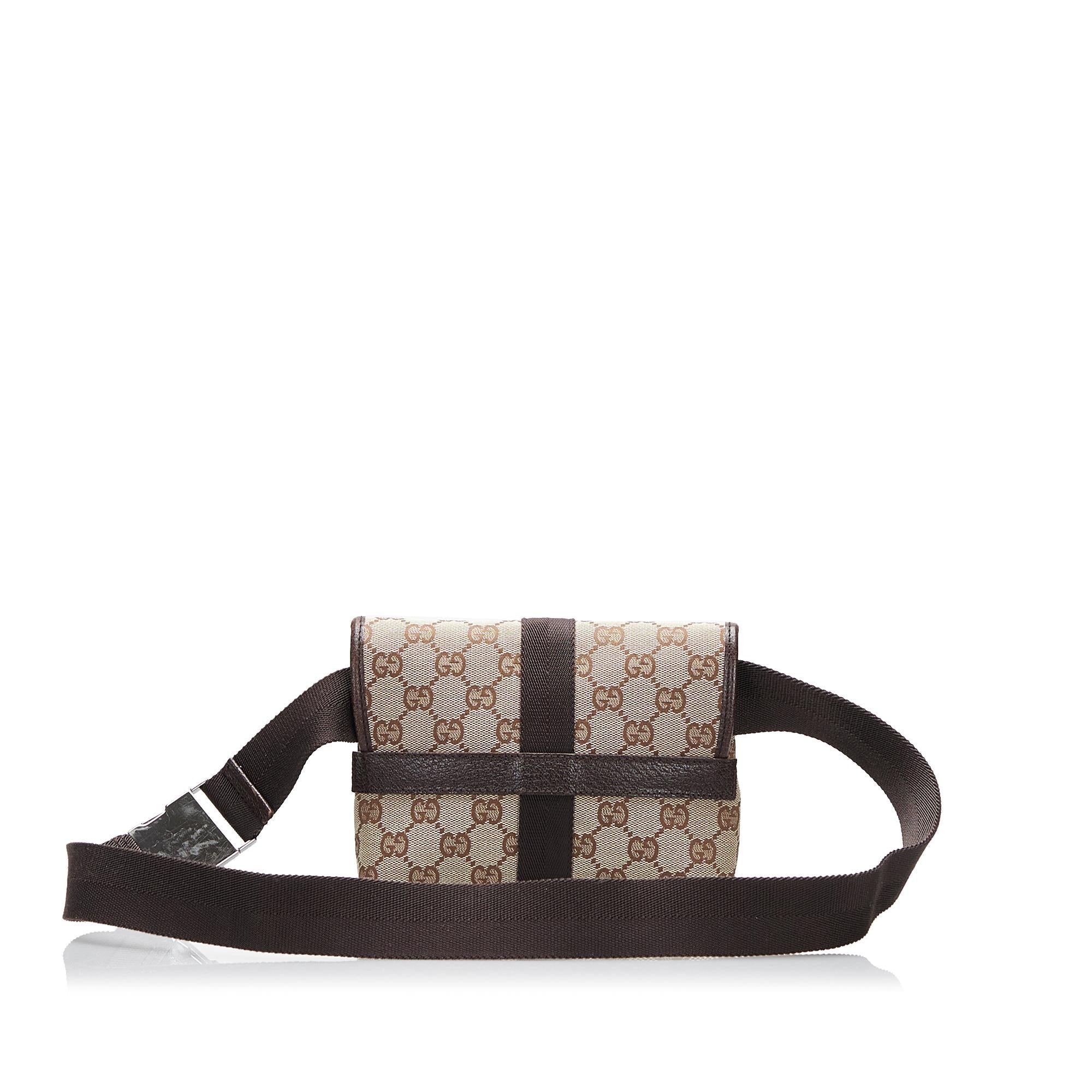 Gucci GG Canvas Belt Bag (SHG-UxavlD)