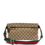 Gucci GG Canvas Double Pocket Belt Bag (SHF-AmXbhv)