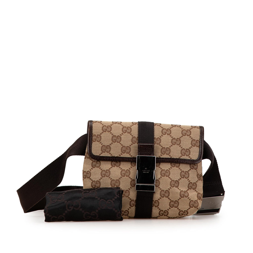 Gucci GG Canvas Belt Bag (SHG-sxzARj)