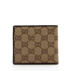 Gucci GG Canvas Bi-Fold Wallet (SHF-22146)