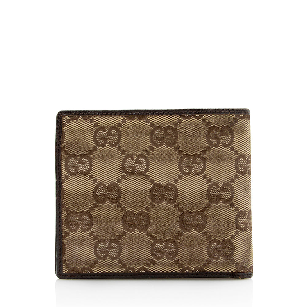 Gucci GG Canvas Bi-Fold Wallet (SHF-22146)