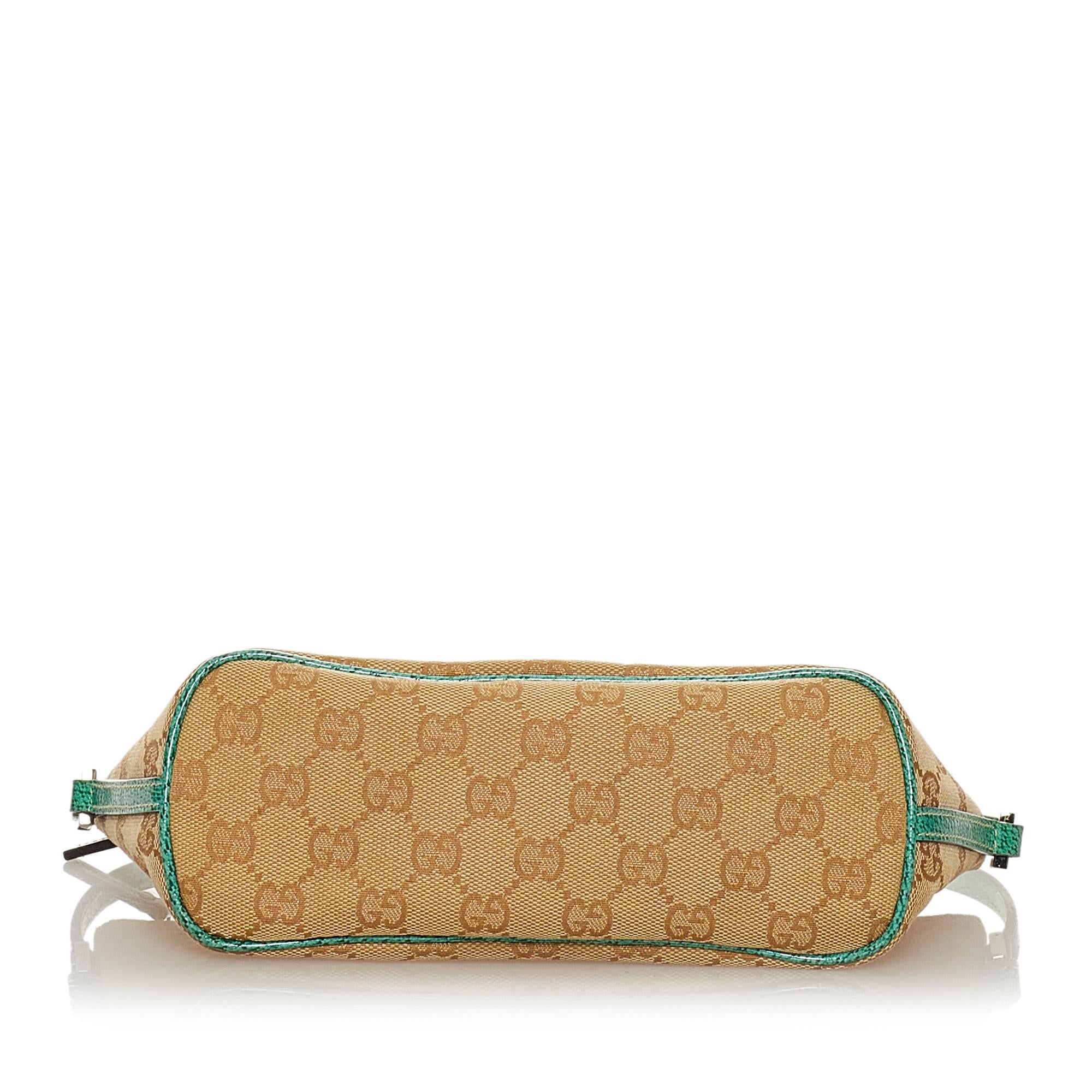 Gucci GG Canvas Boat Baguette (SHG-27207)