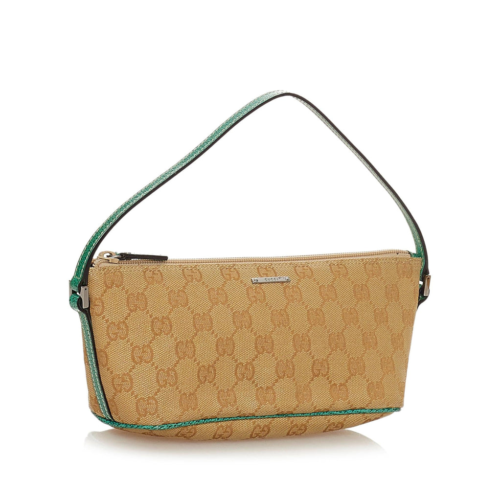 Gucci GG Canvas Boat Baguette (SHG-27207)