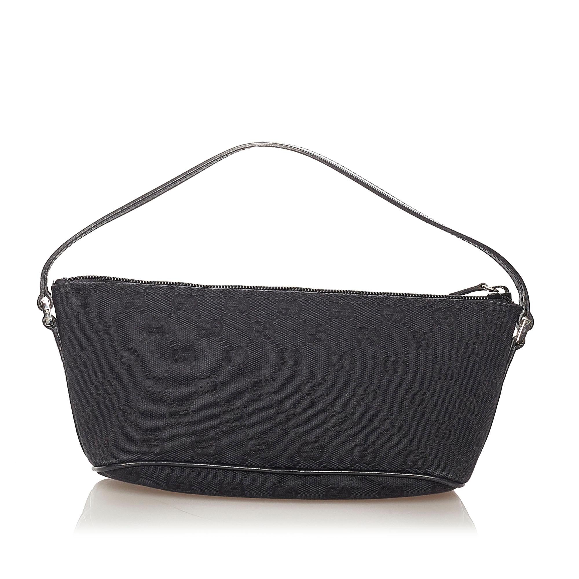Gucci GG Canvas Boat Baguette (SHG-28064)