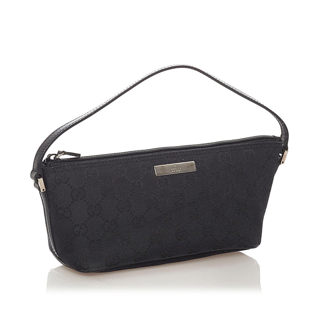 Gucci GG Canvas Boat Baguette (SHG-28064)