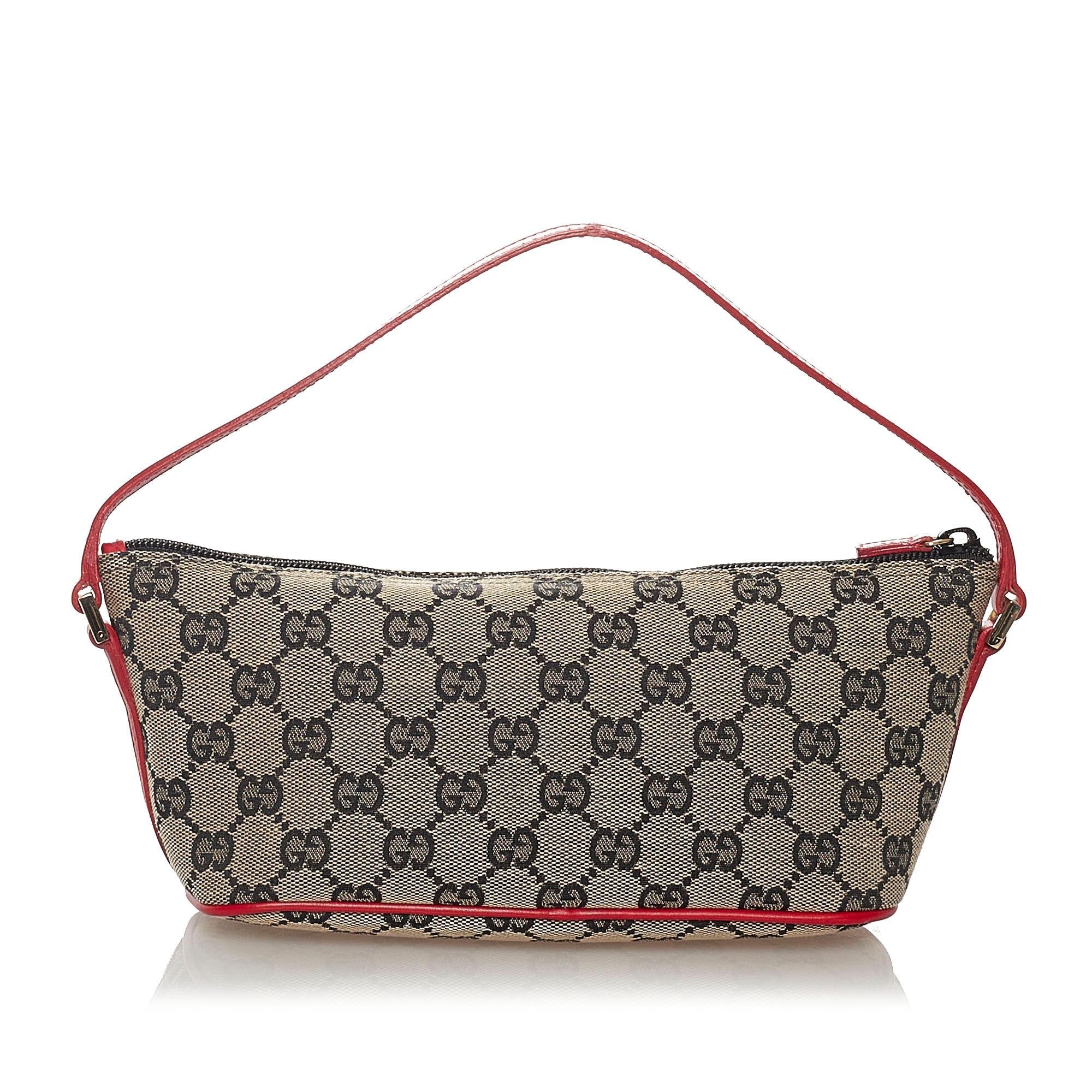 Gucci GG Canvas Boat Baguette (SHG-27261)