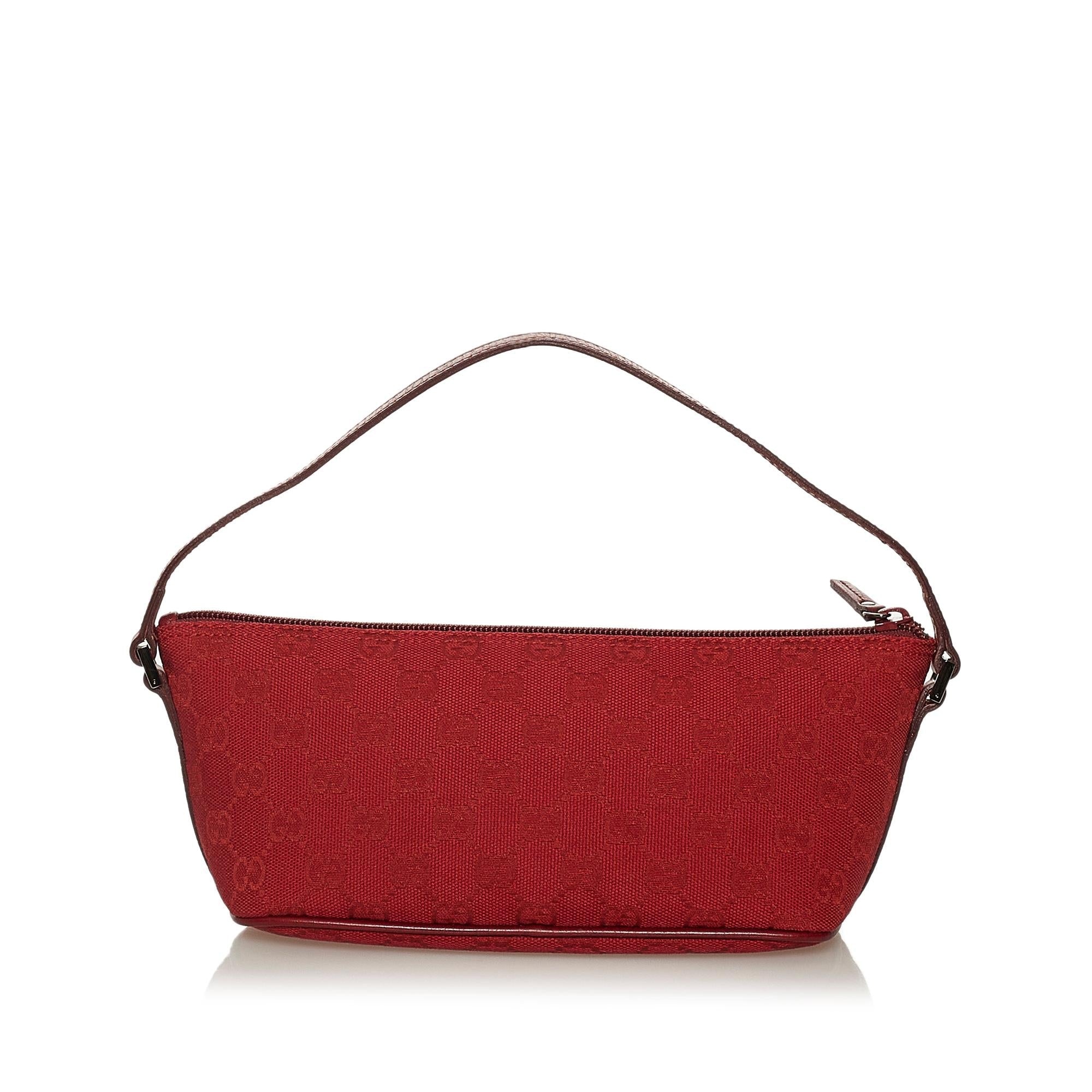 Gucci GG Canvas Boat Baguette (SHG-29083)