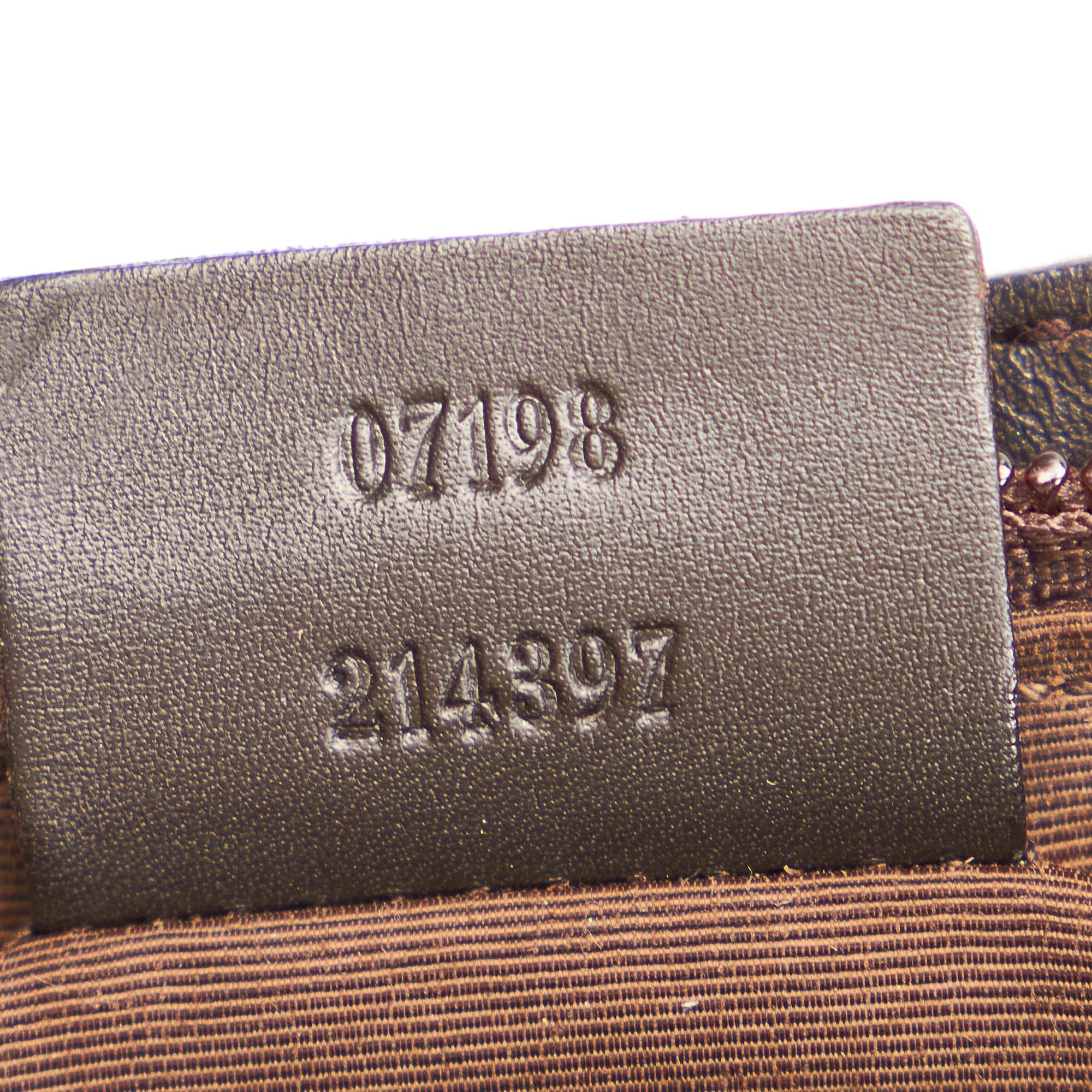 Gucci GG Canvas Boat Baguette (SHG-29827)
