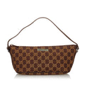 Gucci GG Canvas Boat Baguette (SHG-30770)