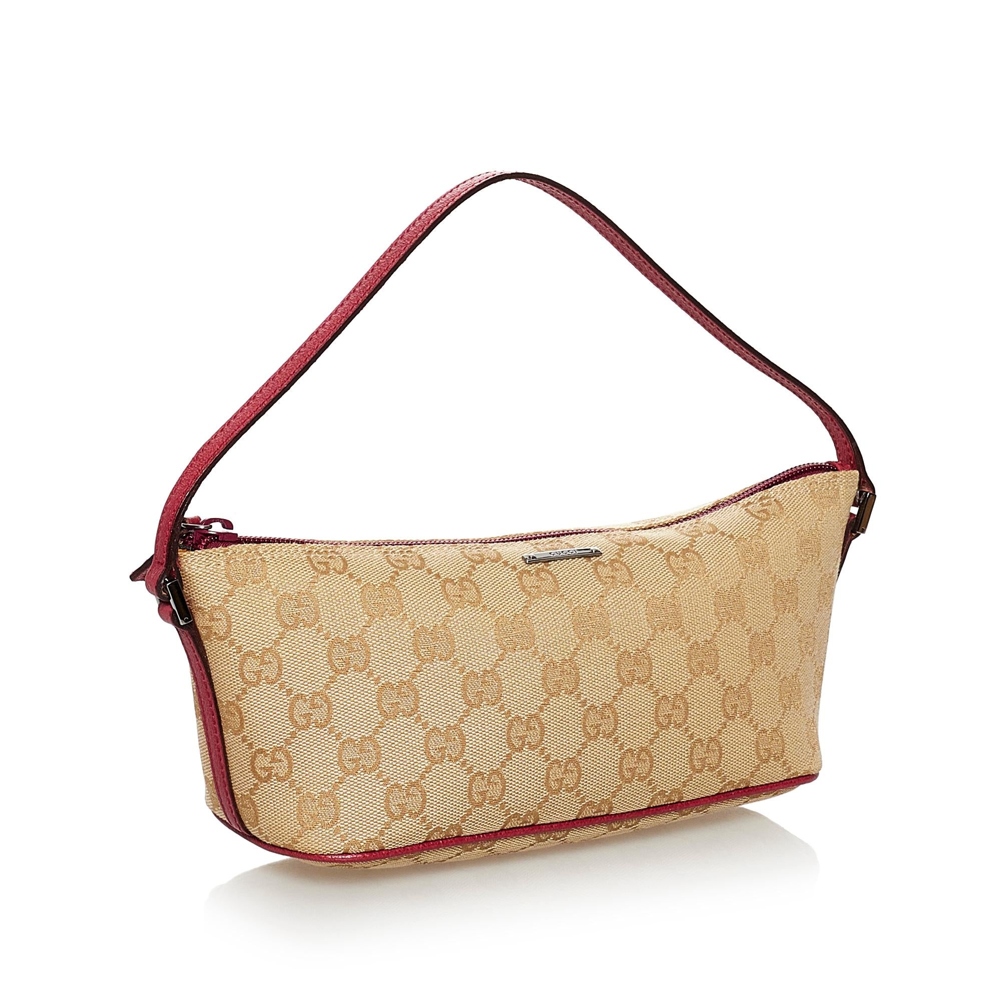 Gucci GG Canvas Boat Baguette (SHG-30849)
