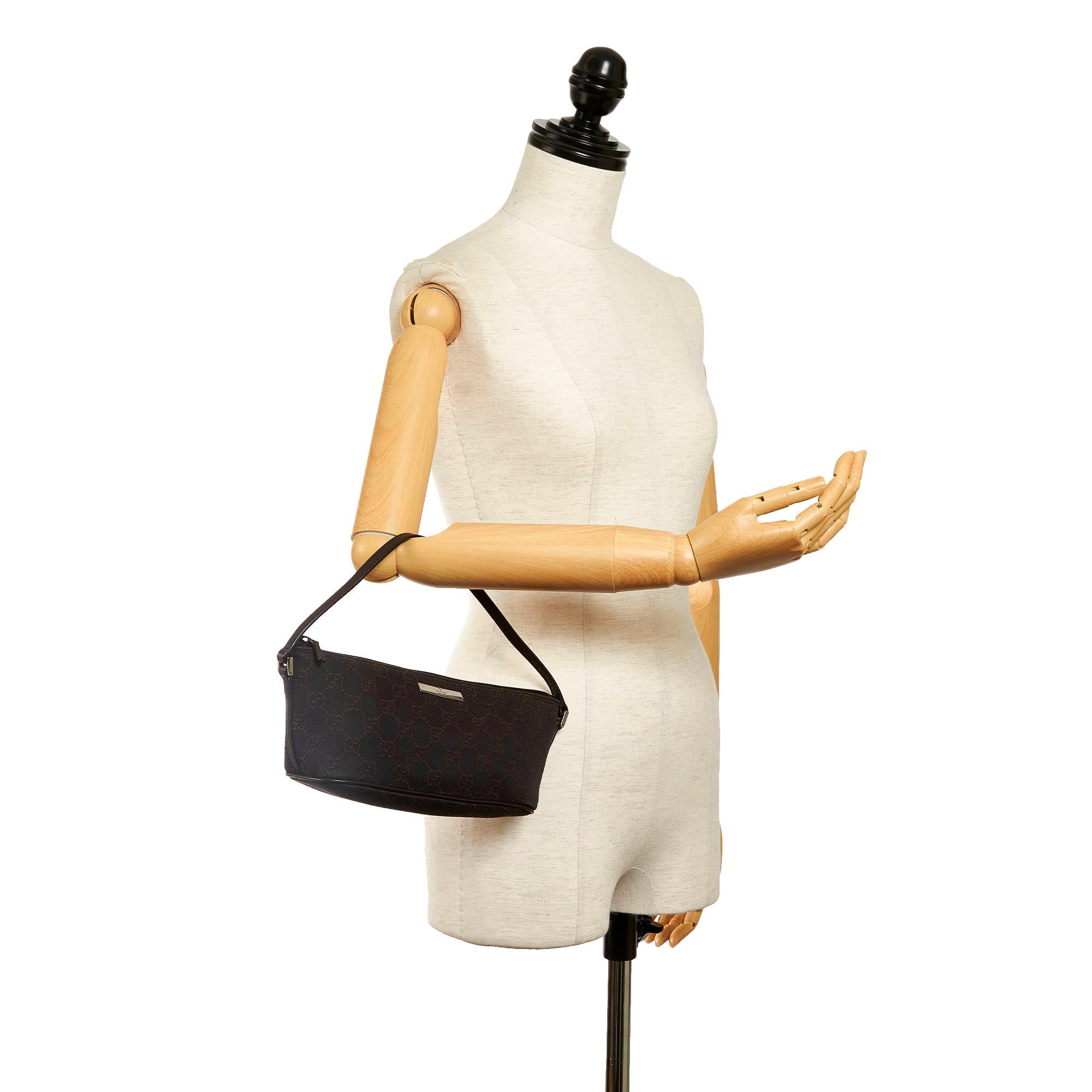Gucci GG Canvas Boat Baguette (SHG-30880)