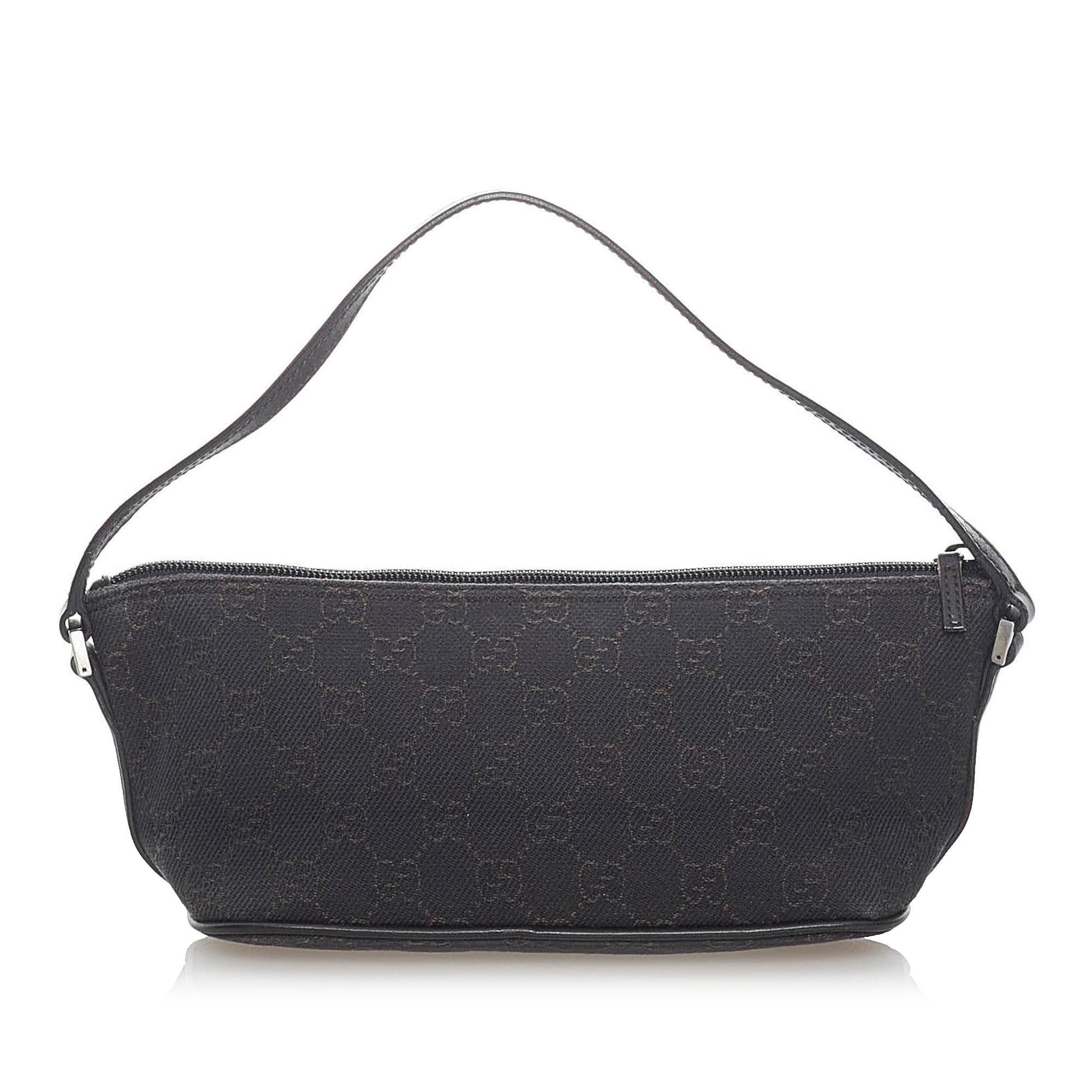 Gucci GG Canvas Boat Baguette (SHG-31599)