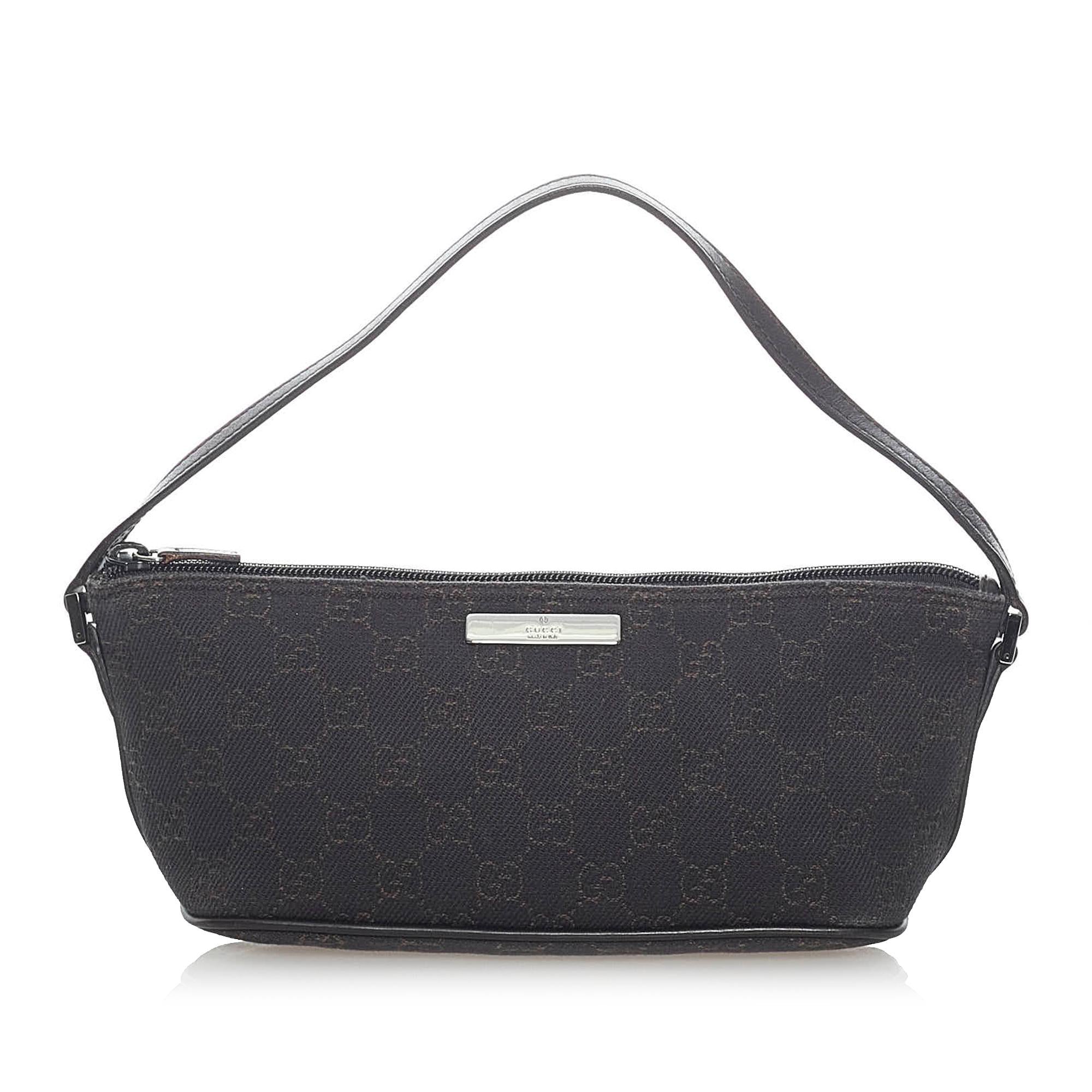 Gucci GG Canvas Boat Baguette (SHG-31599)