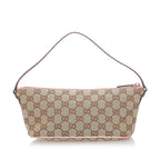 Gucci GG Canvas Boat Baguette (SHG-31608)