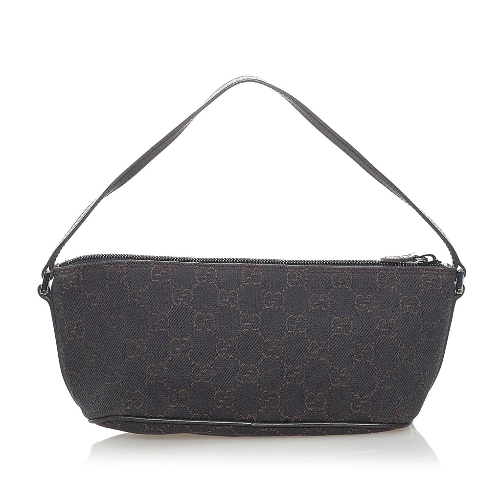 Gucci GG Canvas Boat Baguette (SHG-31611)