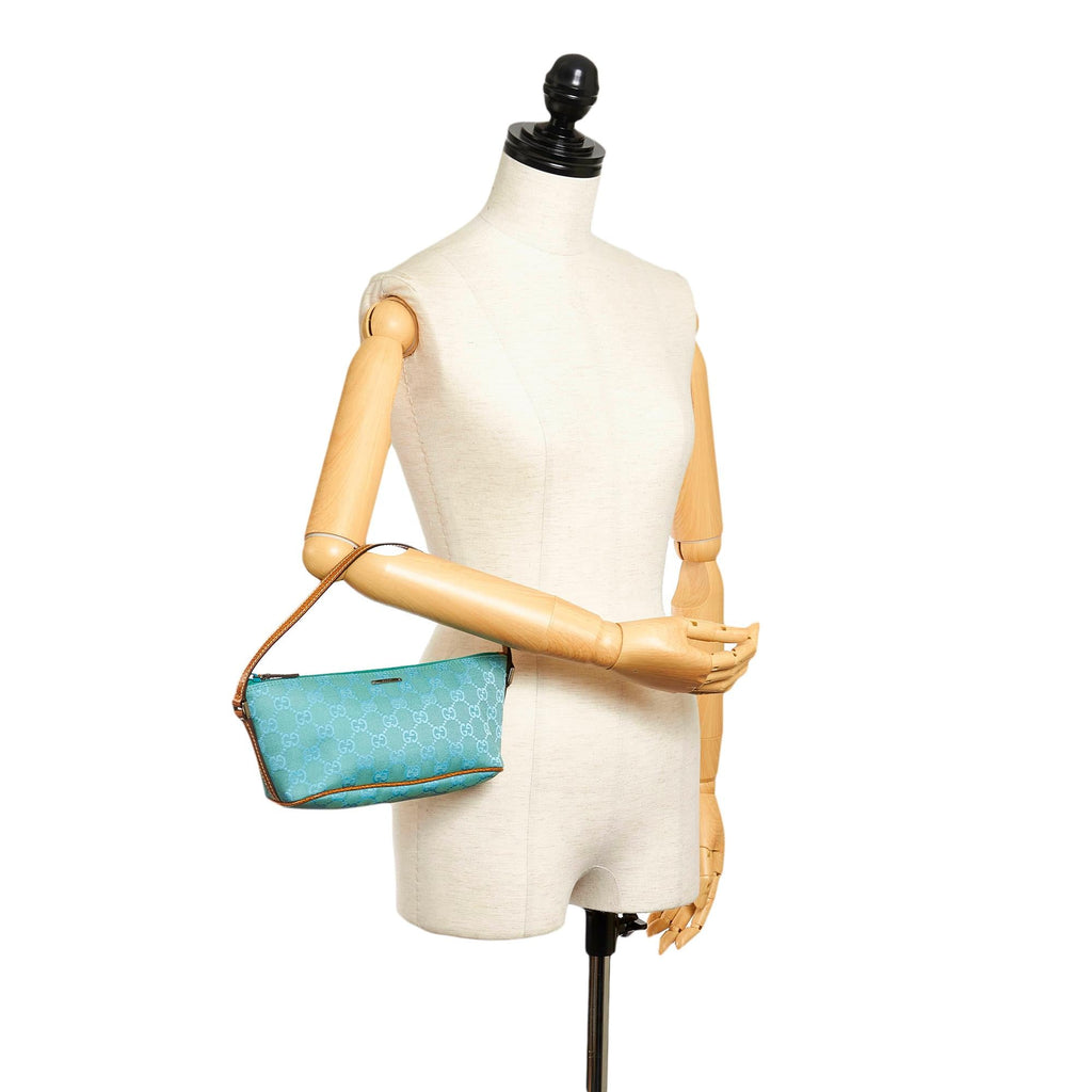 Gucci GG Canvas Boat Baguette (SHG-32052)
