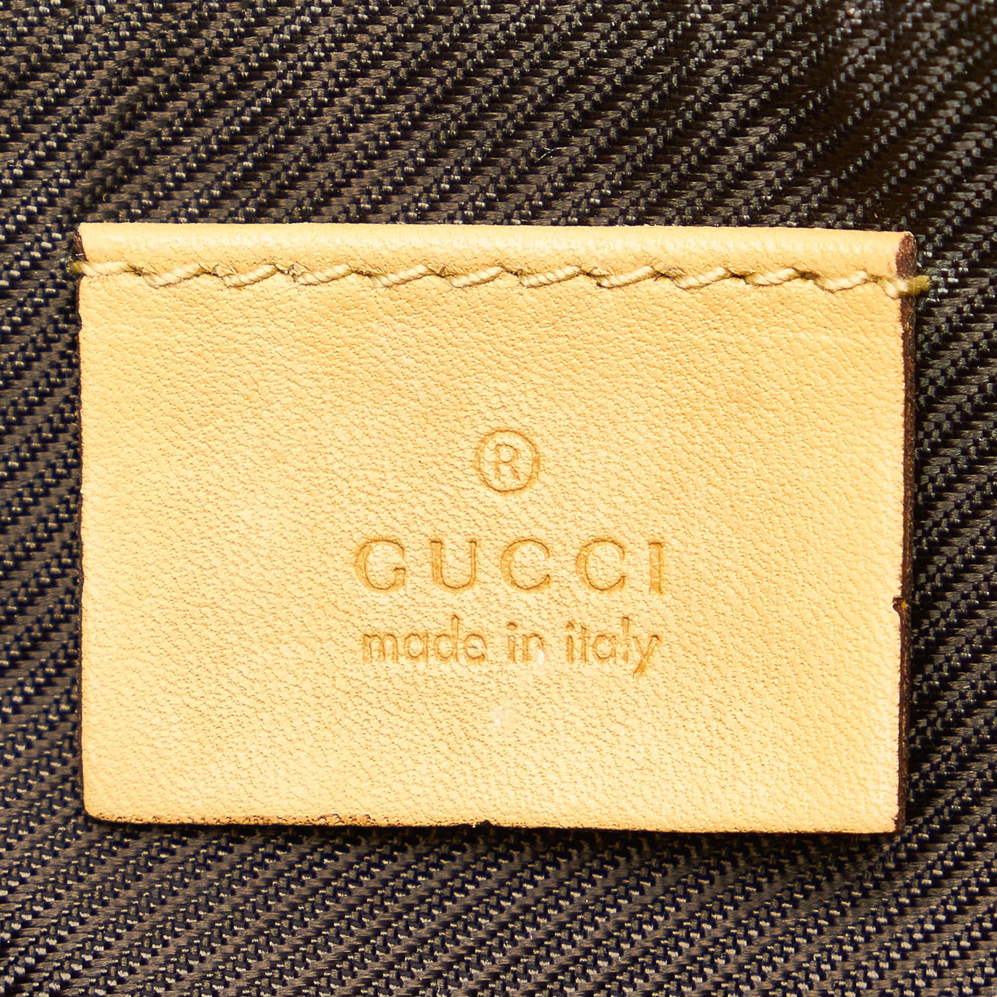 Gucci GG Canvas Boat Baguette (SHG-32054)