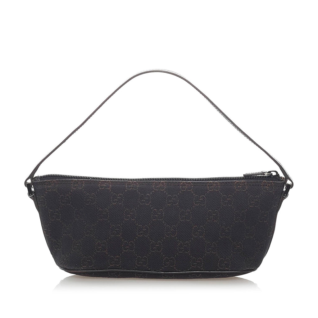 Gucci GG Canvas Boat Baguette (SHG-32079)