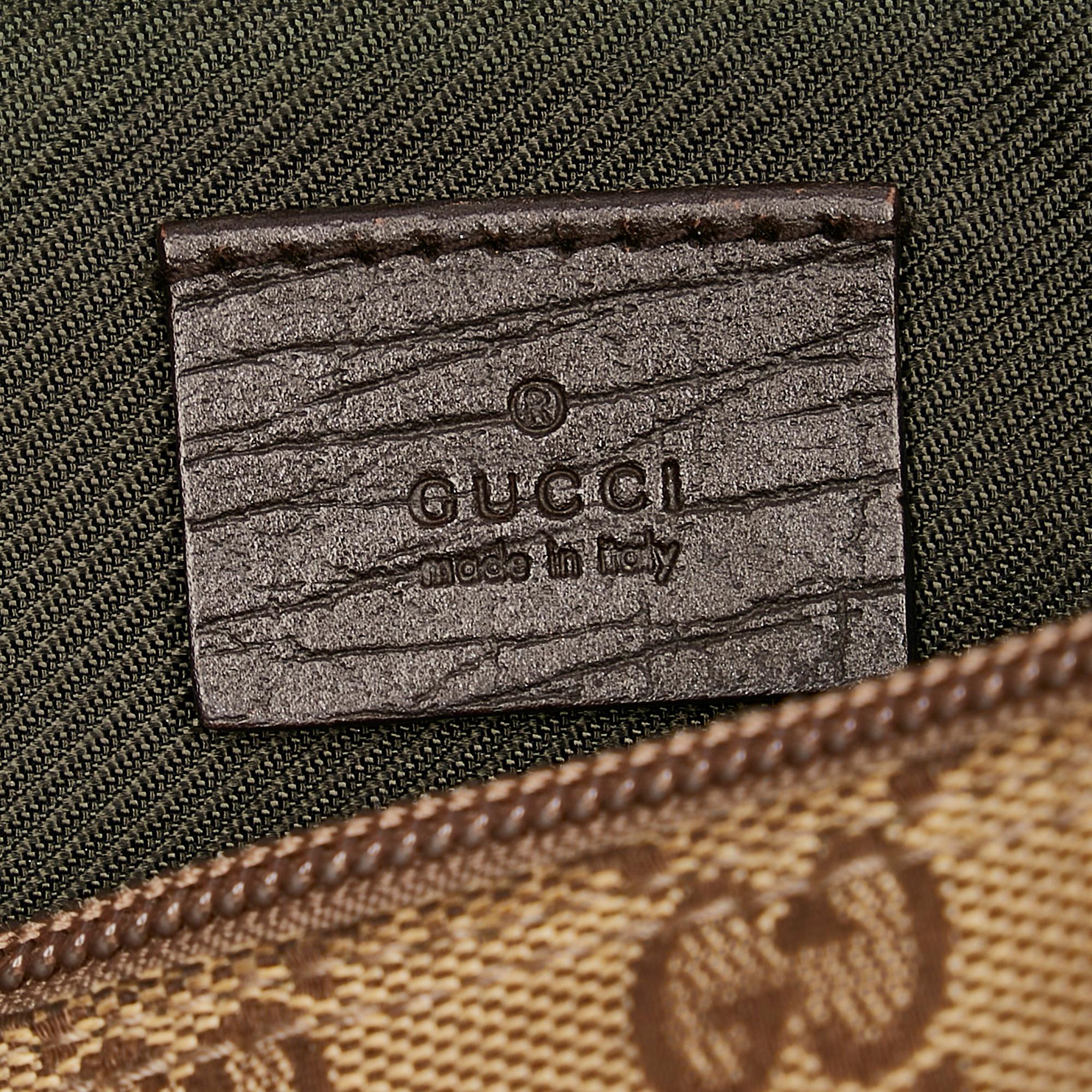 Gucci GG Canvas Boat Baguette (SHG-32204)