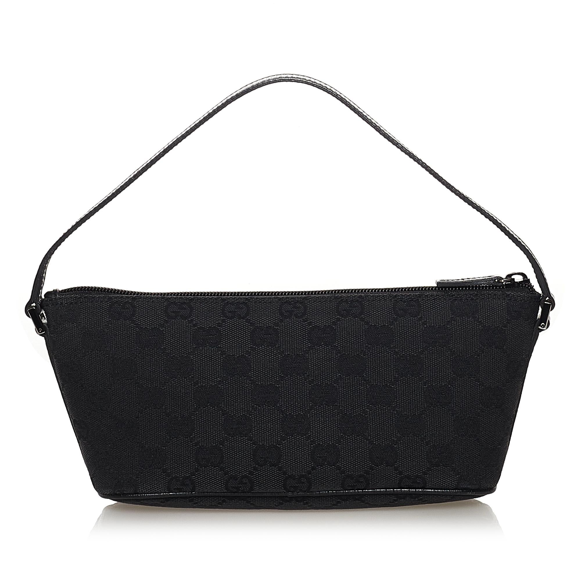 Gucci GG Canvas Boat Baguette (SHG-32281)