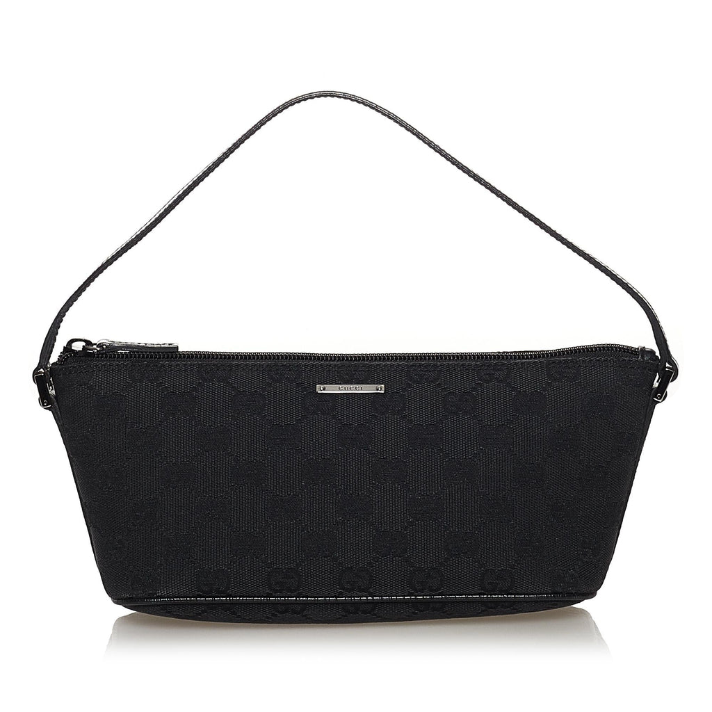 Gucci GG Canvas Boat Baguette (SHG-32281)