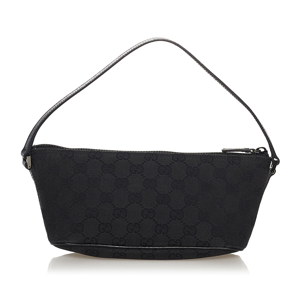 Gucci GG Canvas Boat Baguette (SHG-32308)