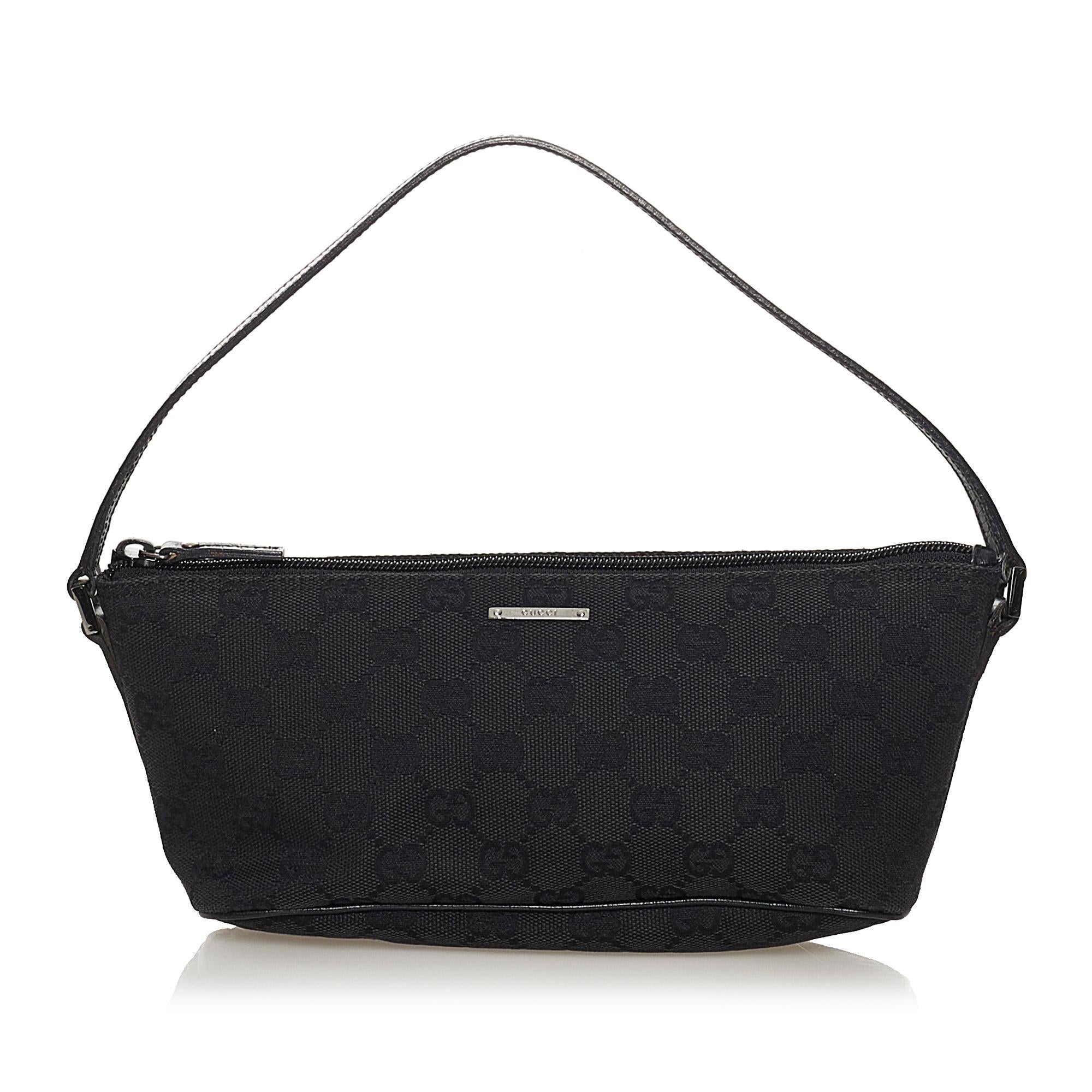 Gucci GG Canvas Boat Baguette (SHG-32308)