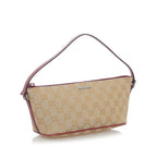 Gucci GG Canvas Boat Baguette (SHG-32391)