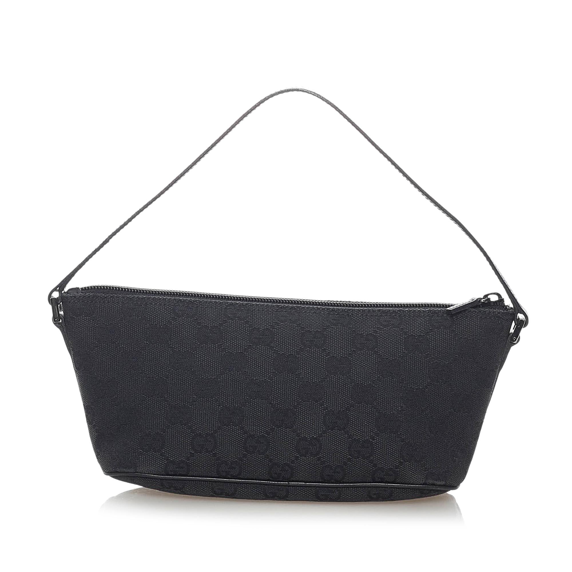 Gucci GG Canvas Boat Baguette (SHG-32409)