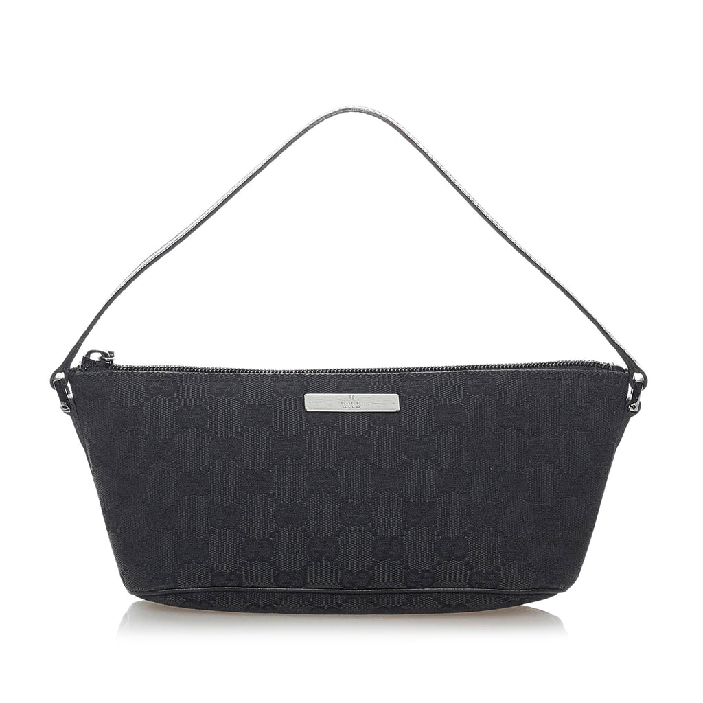 Gucci GG Canvas Boat Baguette (SHG-32409)