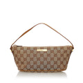 Gucci GG Canvas Boat Baguette (SHG-32547)