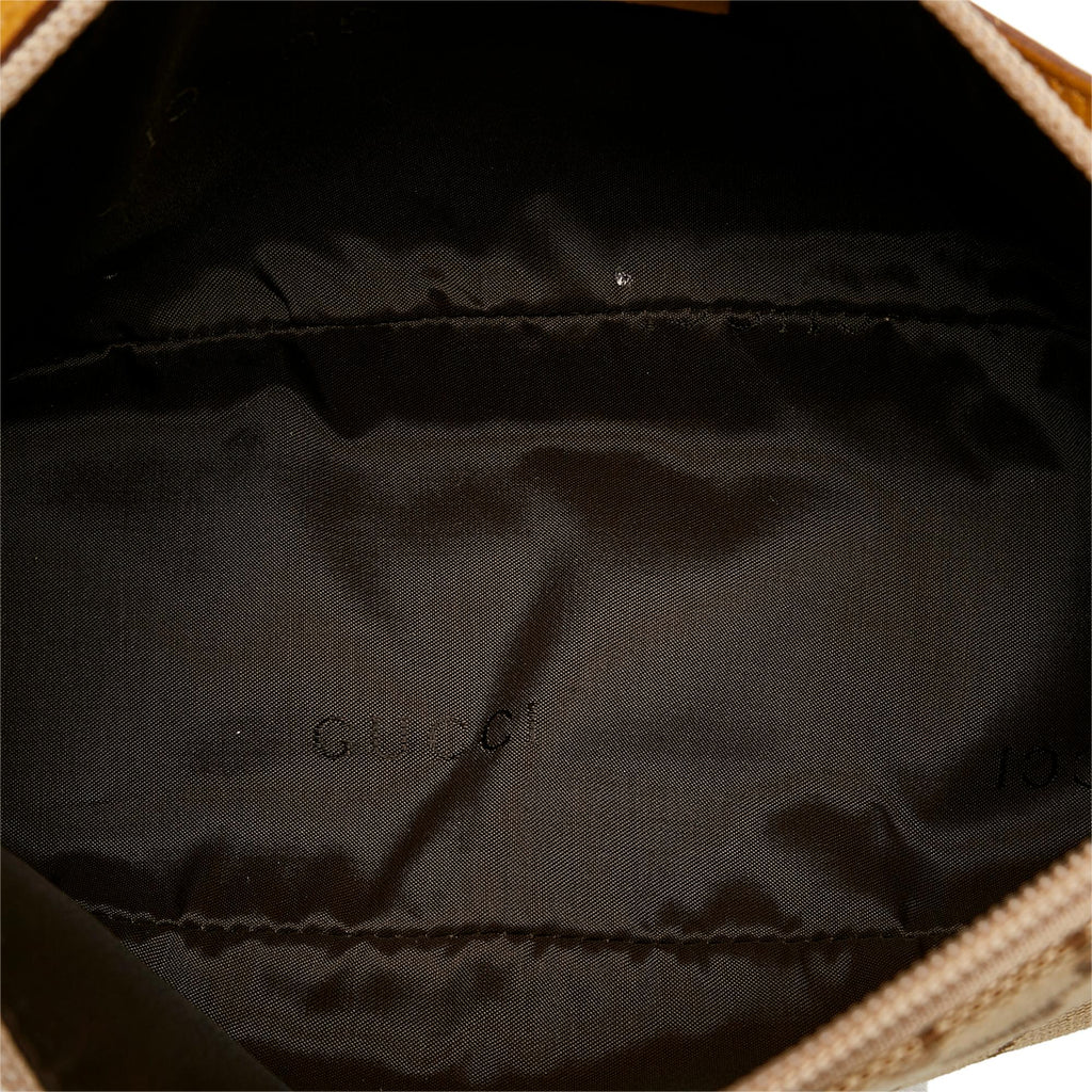 Gucci GG Canvas Boat Baguette (SHG-32547)