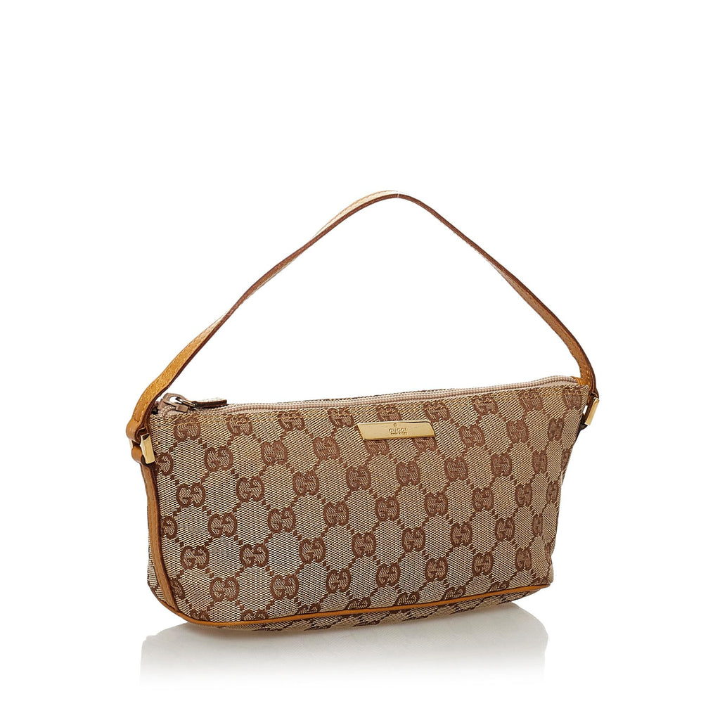 Gucci GG Canvas Boat Baguette (SHG-32547)