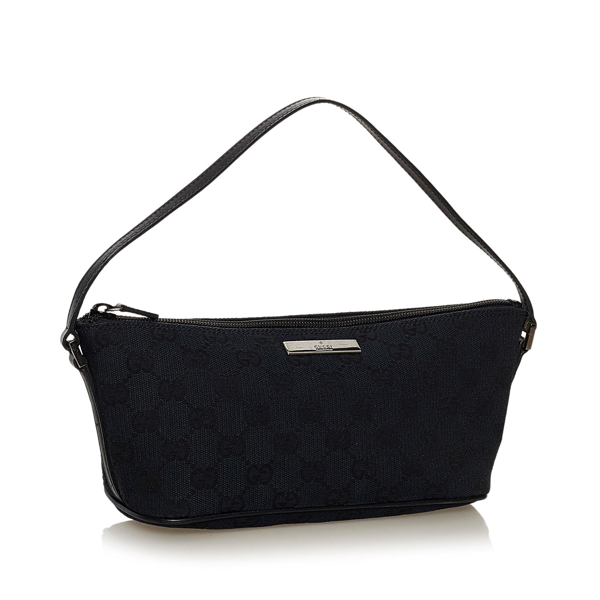 Gucci GG Canvas Boat Baguette (SHG-36162)