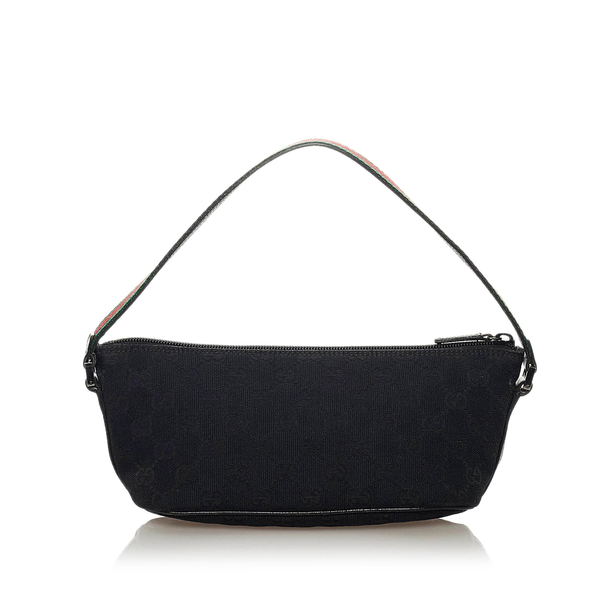 Gucci GG Canvas Boat Baguette (SHG-36569)