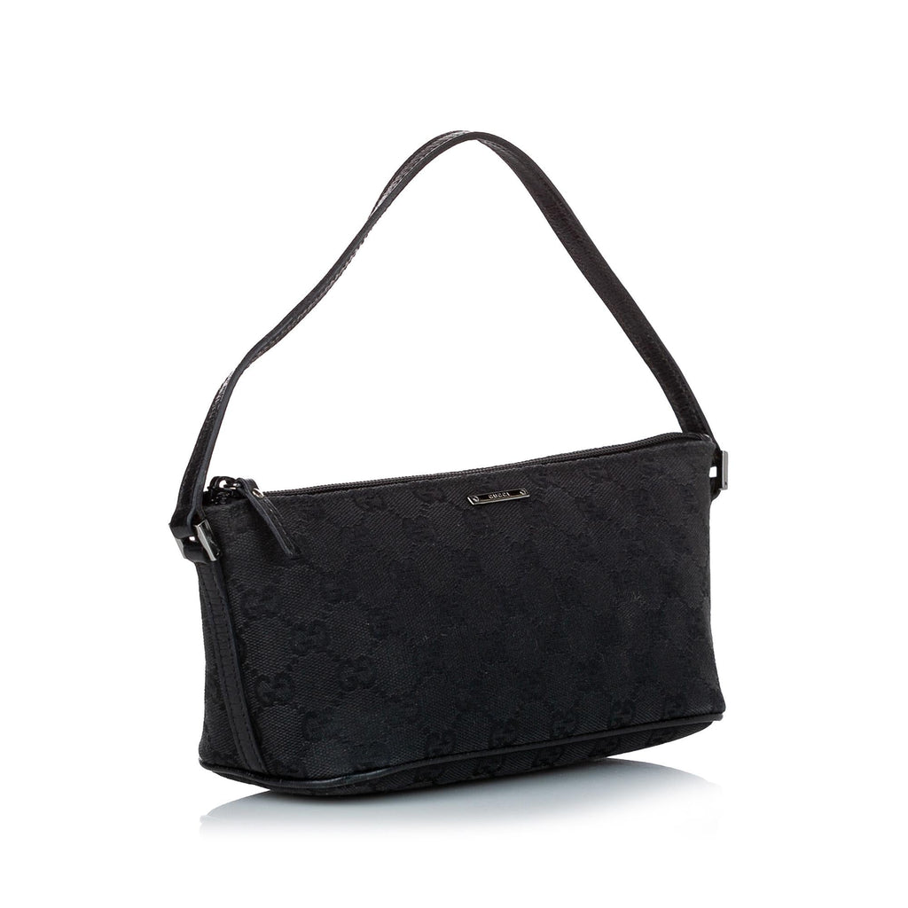 Gucci GG Canvas Boat Baguette (SHG-36571)