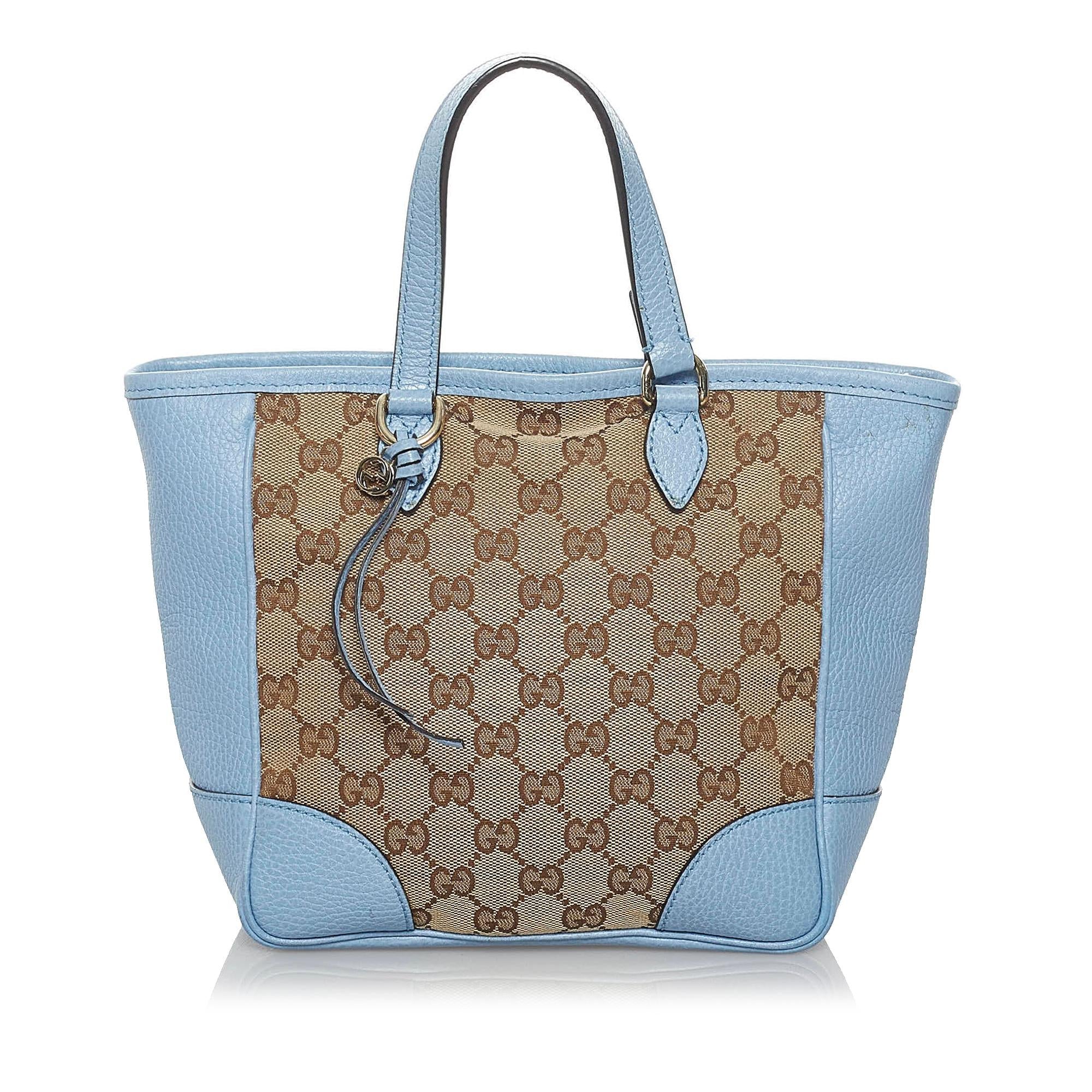 Gucci GG Canvas Bree Leather Satchel (SHG-34176)