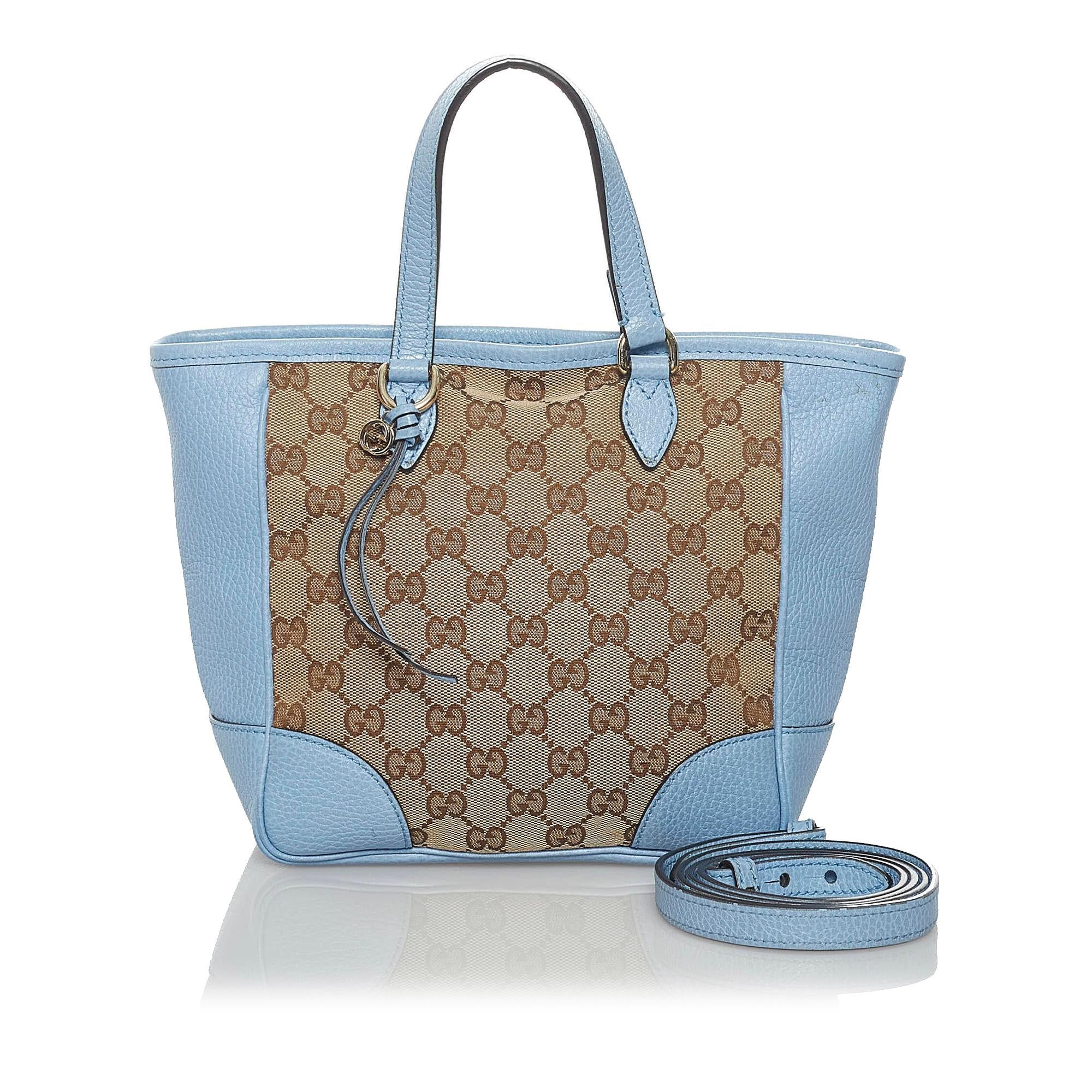 Gucci GG Canvas Bree Leather Satchel (SHG-34176)