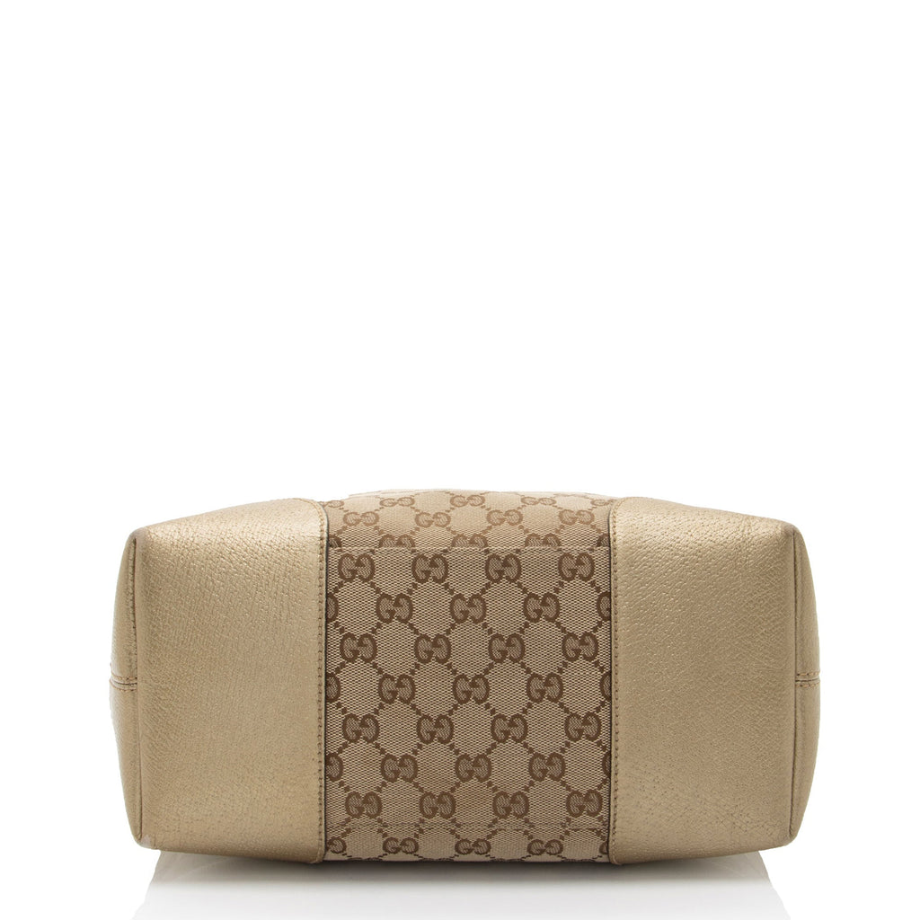 Gucci GG Canvas Bree Tote (SHF-9TFhBr)