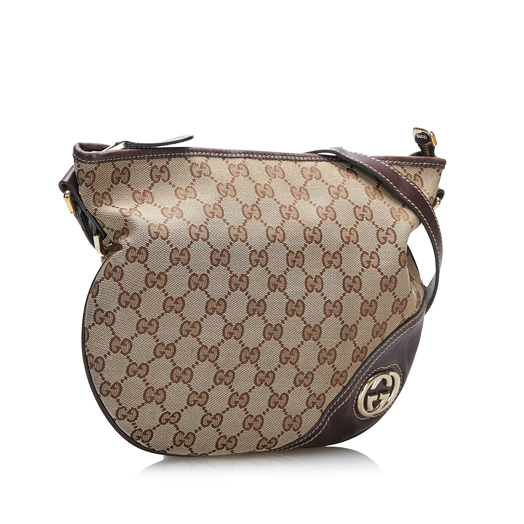 Gucci GG Canvas Britt Crossbody (SHG-gC3R2B)