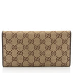 Gucci GG Canvas Britt Logo Tri-fold Wallet (SHF-5J08AO)