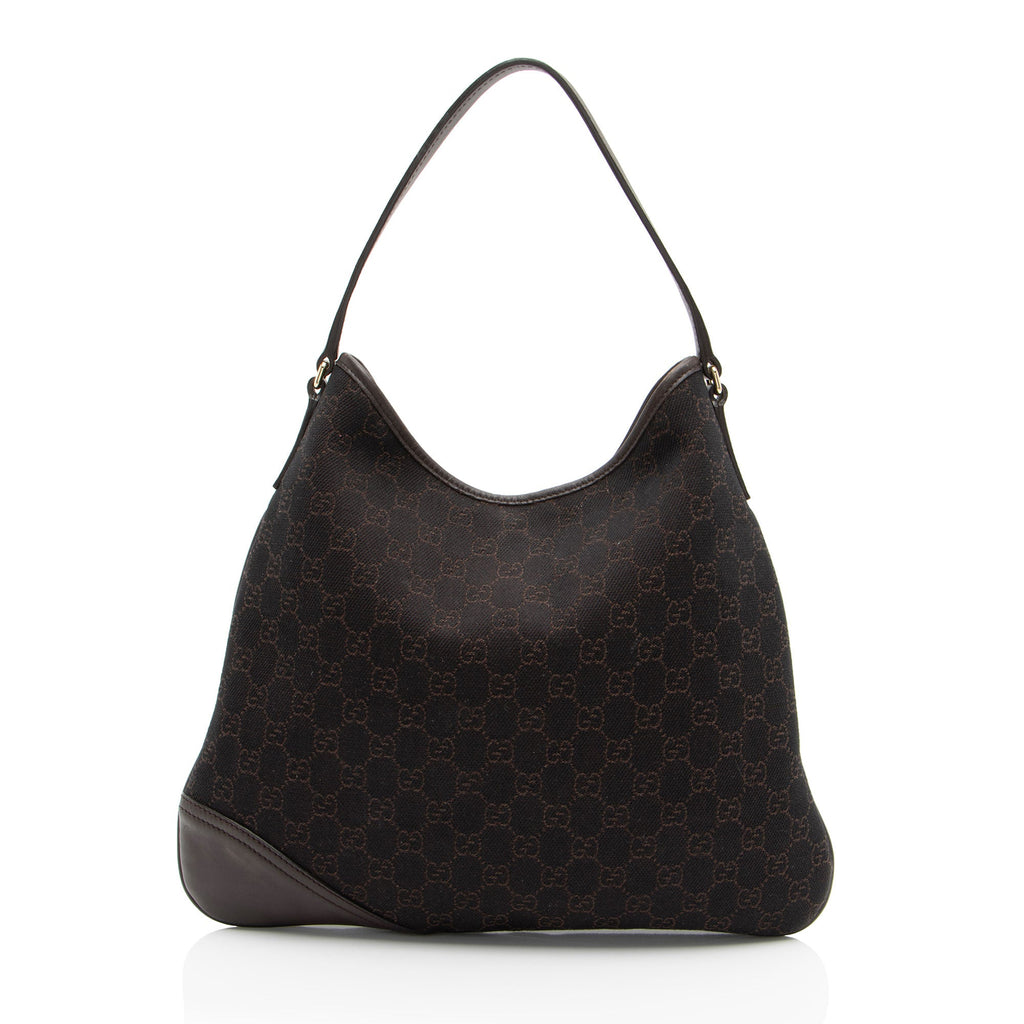Gucci GG Canvas Britt Medium Hobo (SHF-9NPGMO)